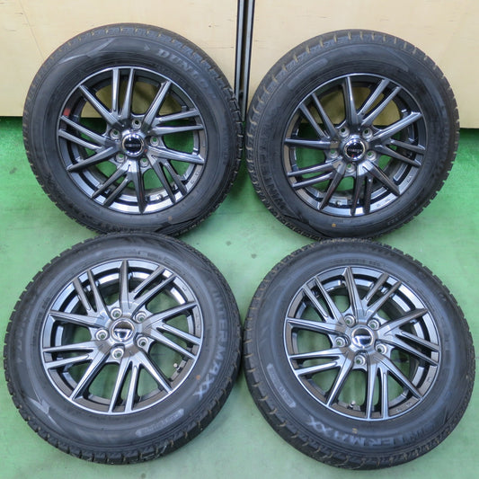 バリ溝！キレイ！9.5分★スタッドレス 185/65R15 ダンロップ ウインターマックス WM02 WAREN ヴァーレン 15インチ PCD114.3/5H★5123104イス