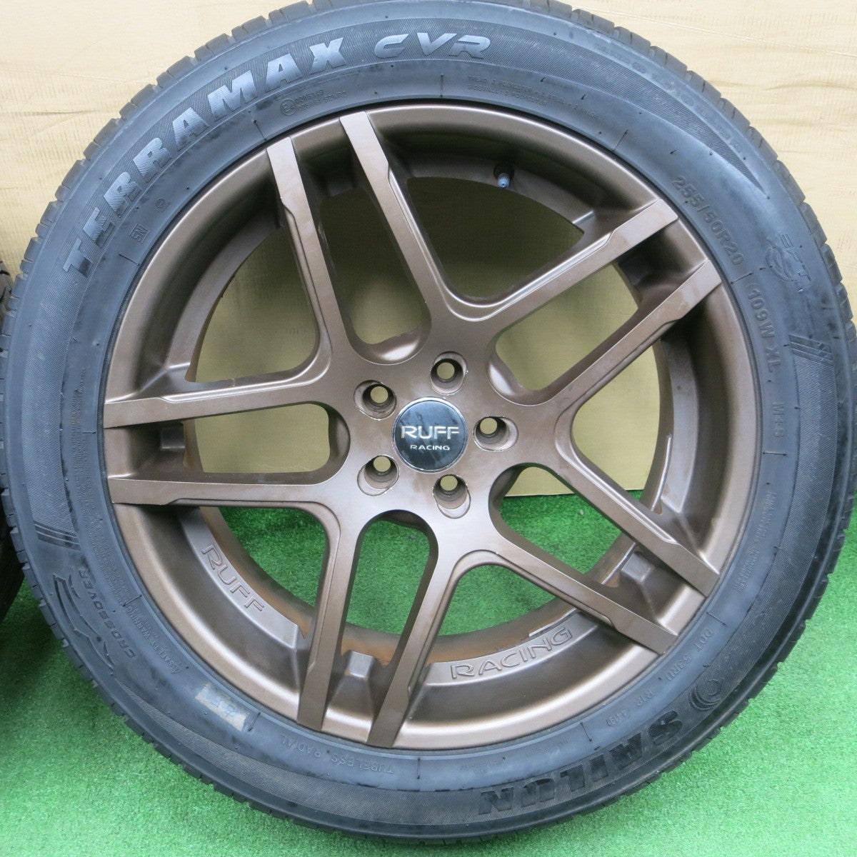 バリ溝！9.5分★ボルボ 等 RUFF RACING 255/50R20 サイルン TERRAMAX CVR ルフ レーシング 20インチ PCD108/5H★6021503NKノ