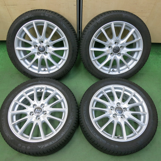 バリ溝！キレイ！9分★ワーゲン 等 MSW 86 O・Z 195/50R16 スタッドレス コンチネンタル バイキングコンタクト7 OZ 16インチ PCD100/5H★5050204SYス