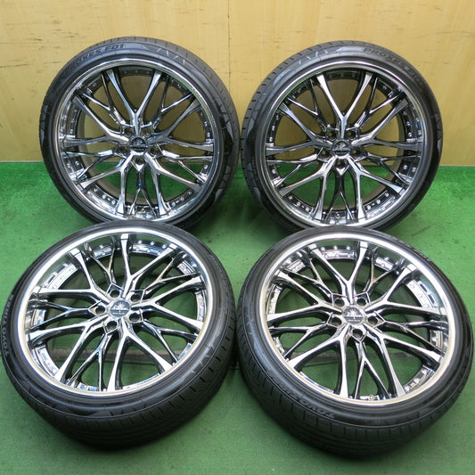 バリ溝！24年！キレイ！9.5分★kranze WEAVAL 245/35R21 トーヨー プロクセス FD1 21インチ クレンツェ ウィーバル PCD114.3/5H★5091406HAノ