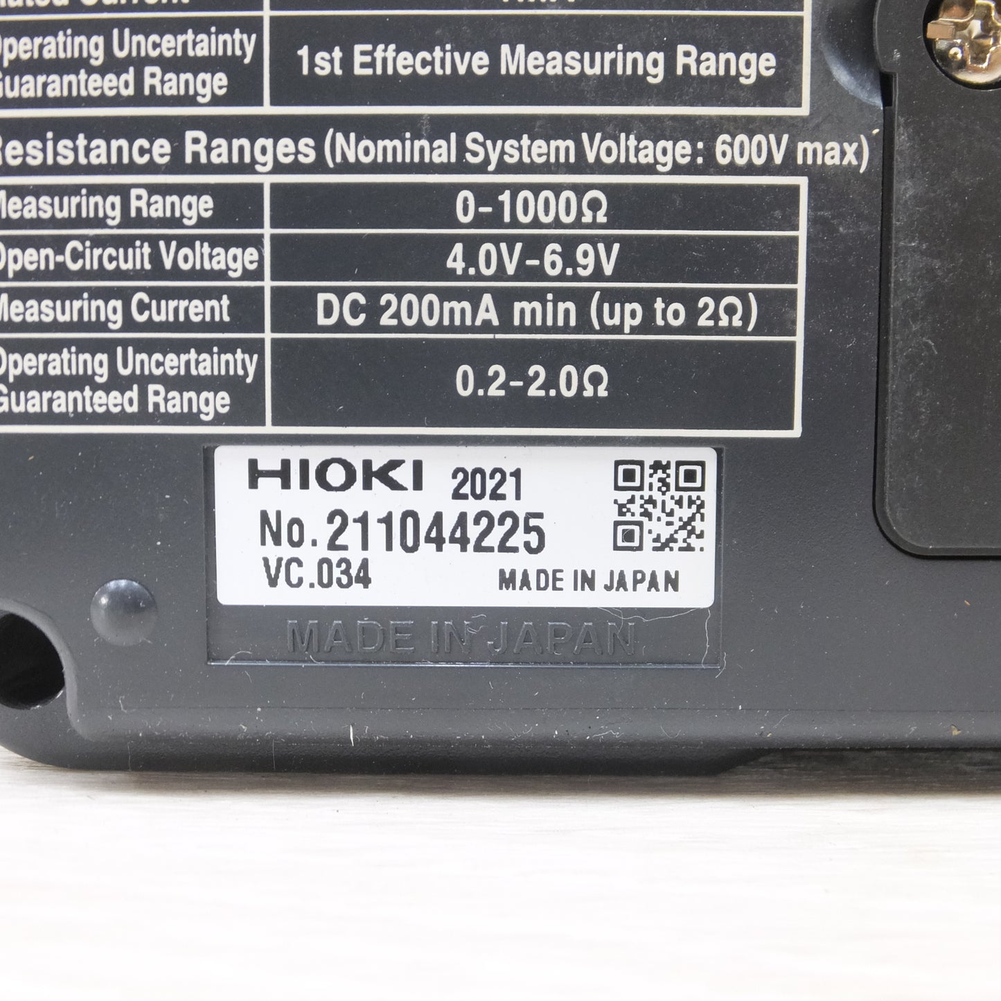 [送料無料] ◆ヒオキ 絶縁抵抗計 IR4052-50 ケース付き 日置 測定器◆