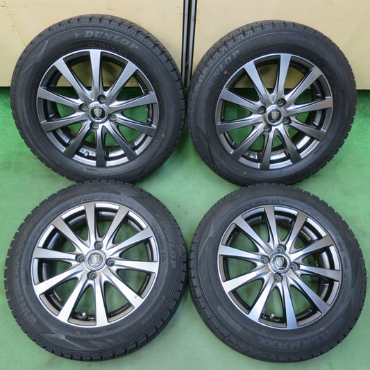 バリ溝！キレイ！9分★スタッドレス 175/65R15 ダンロップ ウインターマックス WM02 MANARAY SPORT マナレイ スポーツ 15インチ PCD100/4H★5080804イス
