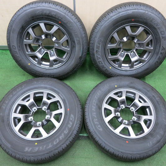*送料無料* 新車外し！24年★スズキ ジムニー シエラ 純正 195/80R15 ダンロップ AT20 グラントレック 15インチ PCD139.7/5H★4061405NJノ