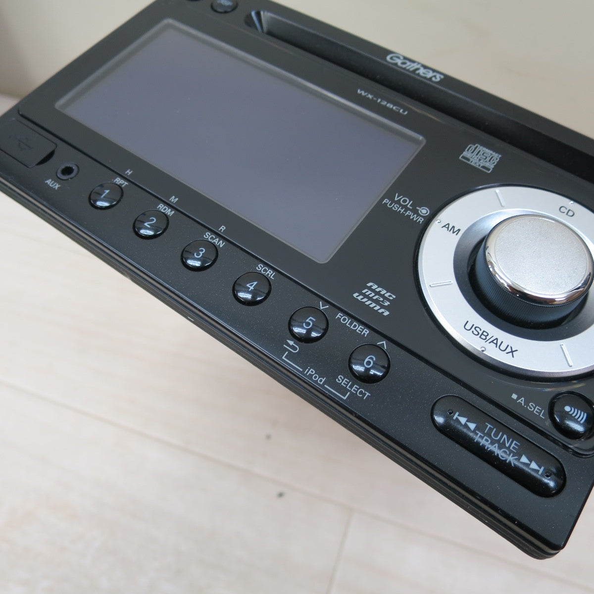 ☆ホンダ 純正 Gathers CD プレーヤー WX-128CU 08A00-8P0-250 カー オーディオ CD デッキ ギャザズ カー パーツ 現状品☆ [送料無料]