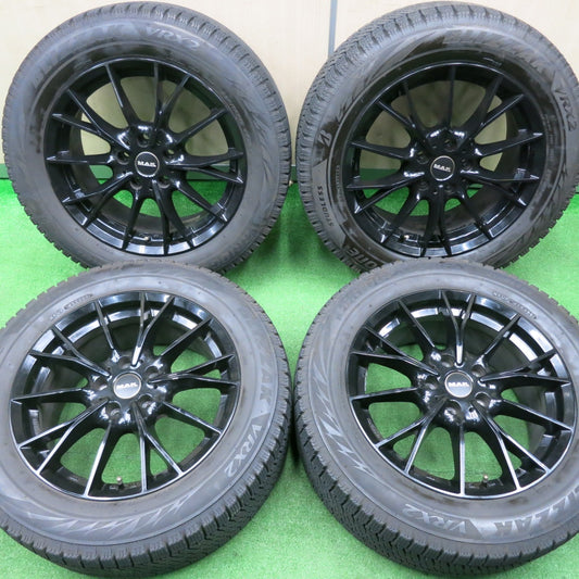 [送料無料] バリ溝！23年！キレイ！9分★BMW MINI 等 MAK FABRIK 225/55R17 スタッドレス ブリヂストン ブリザック VRX2 ファブリック 17インチ PCD112/5H★4112501NJス