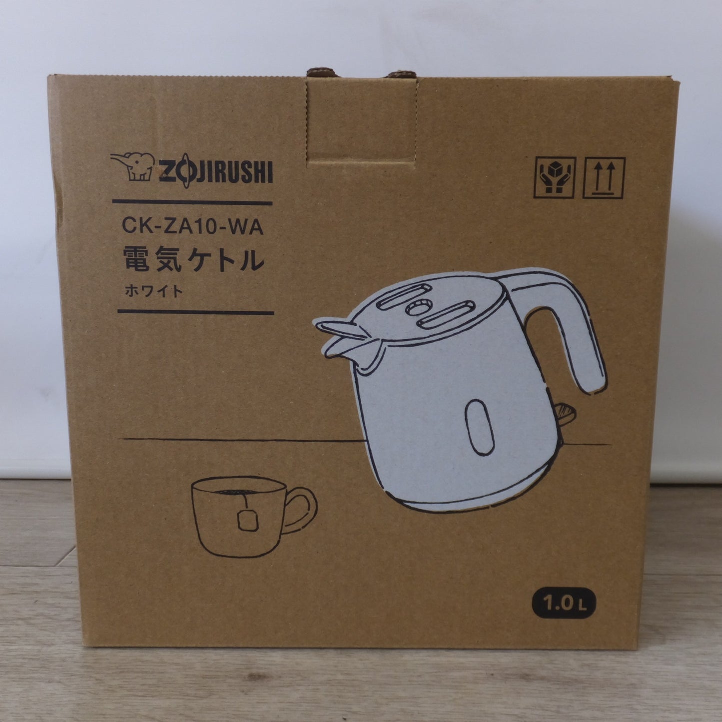 [送料無料] ★象印 ZOJIRUSHI 2024年製 電気ケトル CK-ZA10-WA ホワイト　定格容量 1.0L　100V 50/60Hz 1100W★