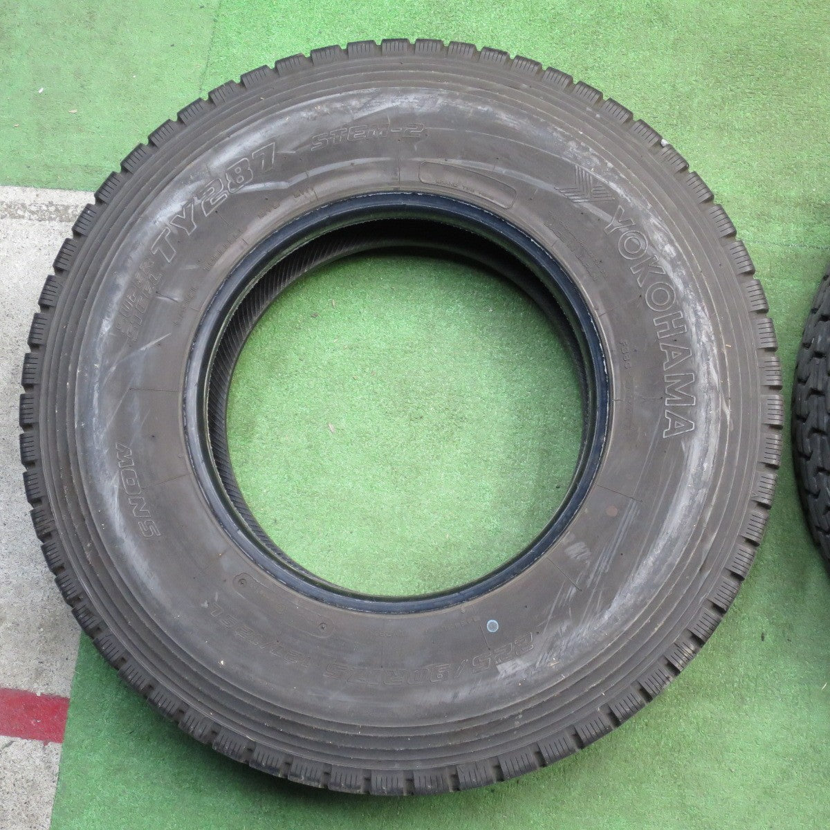 バリ溝！9分！6本★トラック タイヤ 225/90R17.5 127/125L ヨコハマ TY287 STEM-2 ミックス オールシーズン 17.5インチ★6032405NJノタ