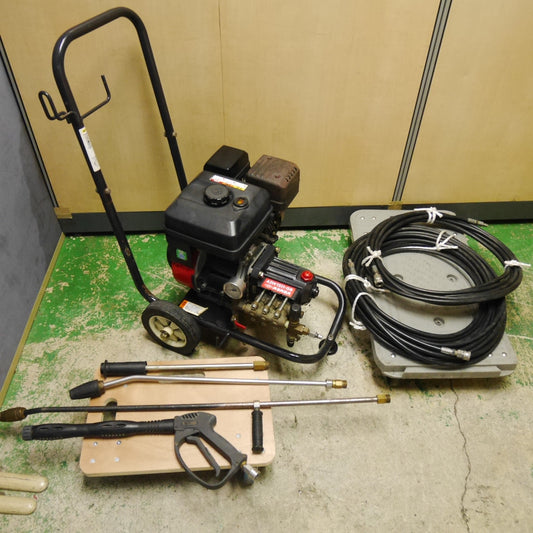 【岐阜発 直接引取限定】☆ASABA 高圧 エンジン 洗浄機 ASW1511-GB 三菱 GB180 高圧 洗浄機 麻場 現状品☆