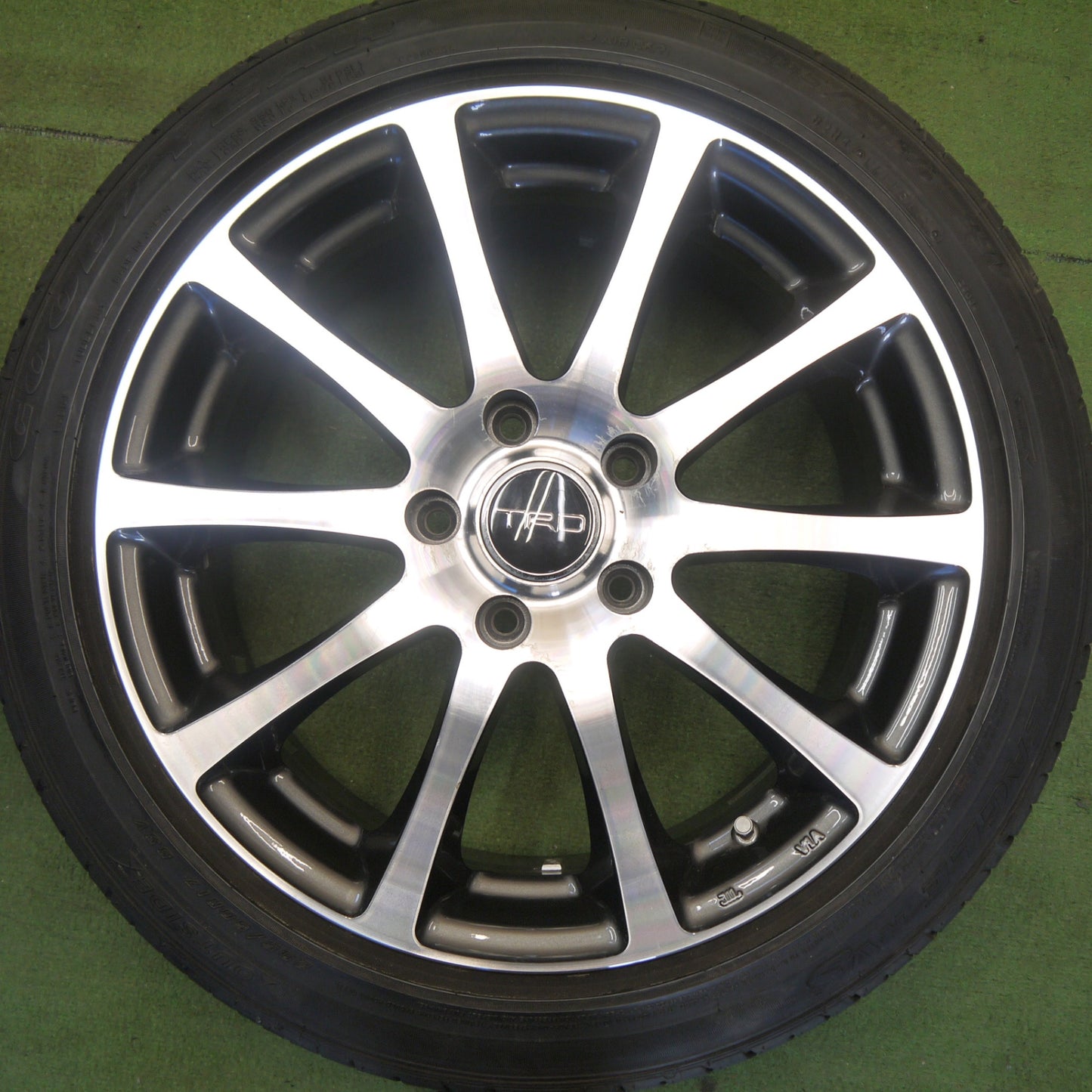 バリ溝！9分★TRD TF4 205/50R17 グッドイヤー イーグル RVS 17インチ PCD114.3/5H★6052608Hノ