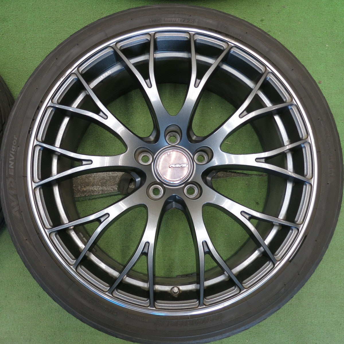 バリ溝！23年！9.5分◎RAYS HOMURA 2X10 225/40R19 ヨコハマ AVID ENVigor レイズ ホムラ 2×10 19インチ PCD114.3/5H◎6081301HAノ