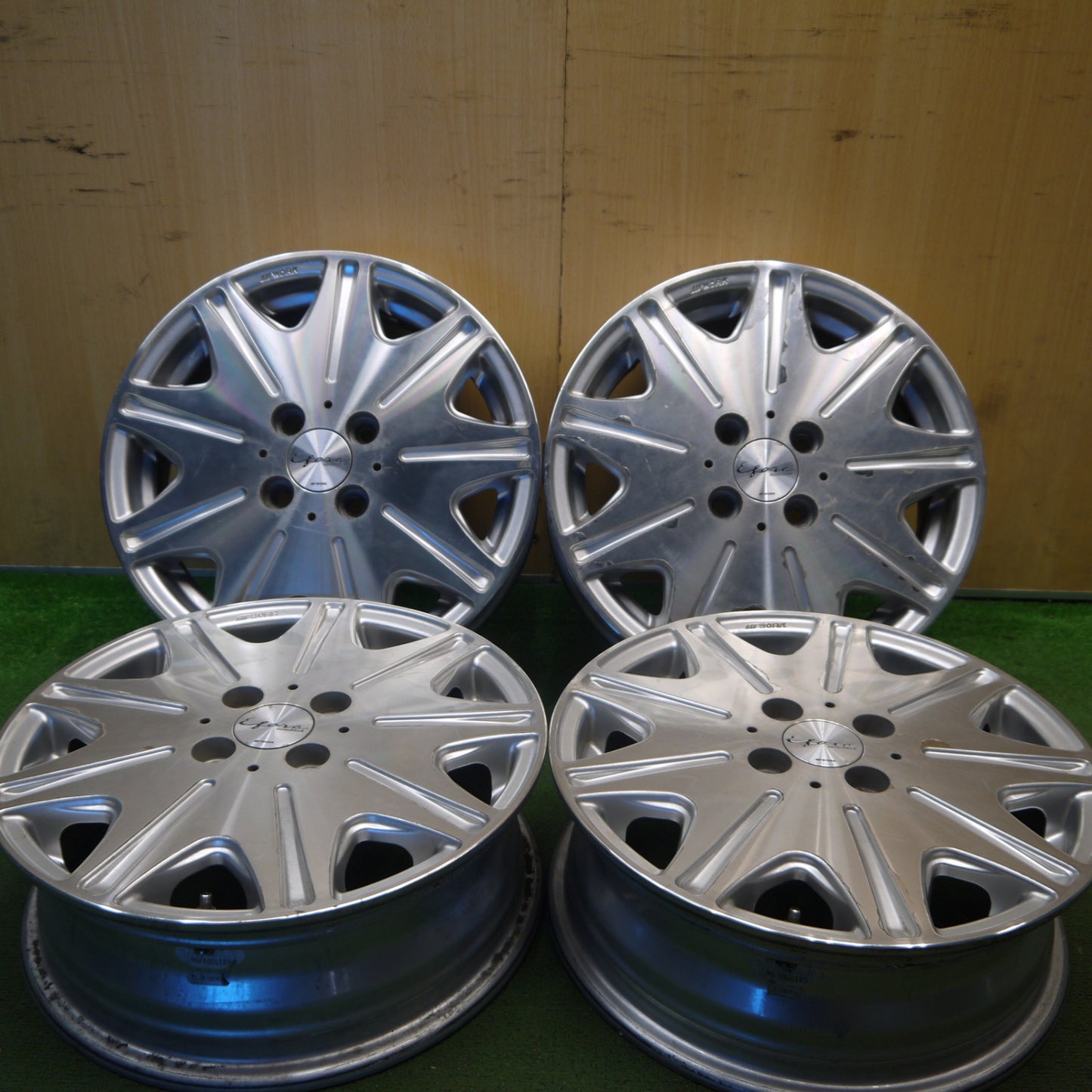 4本価格★WORK Efors Monoblock ワーク イーフォース モノブロック 15インチ ホイール 15×5JJ PCD100/4H★5100607Hホ