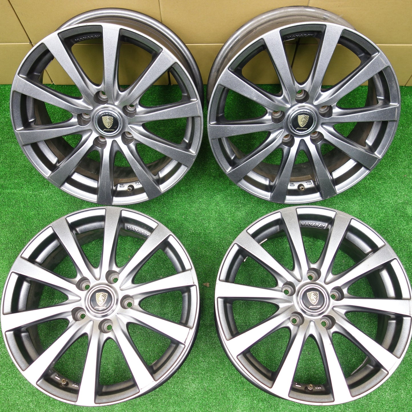 4本価格★MANARAY SPORT 16インチ ホイール マナレイ スポーツ 16×6.5J PCD114.3/5H★5112001KTホ