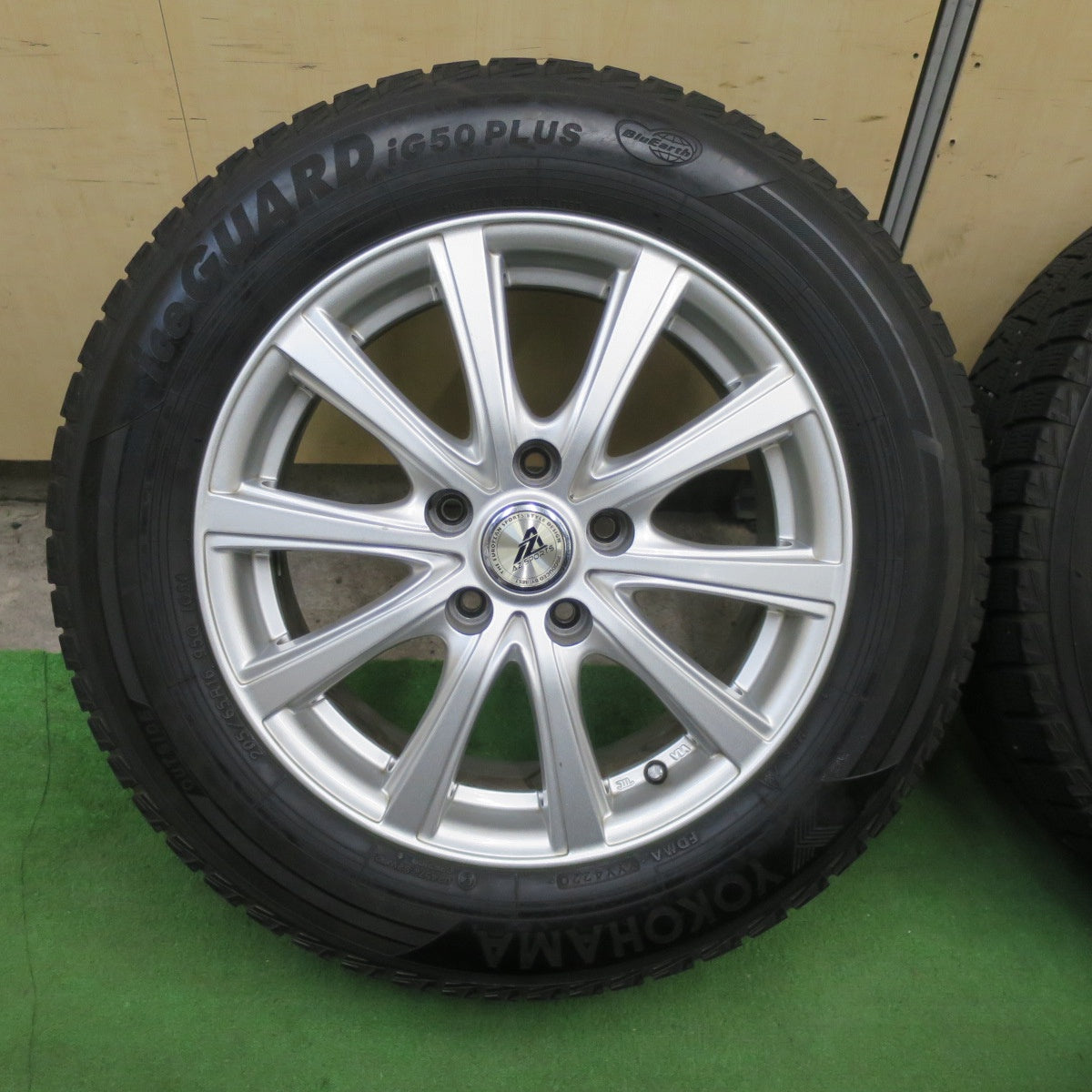 キレイ★スタッドレス 205/65R16 ヨコハマ アイスガード iG50 プラス AZ SPORTS AZスポーツ 16インチ PCD114.3/5H★6021805TTス