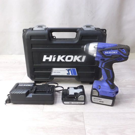 [送料無料] ◆HiKOKI ハイコーキ コードレスインパクトドライバ FWH14DGL 14.4V バッテリー2個 充電器付き 電動工具◆