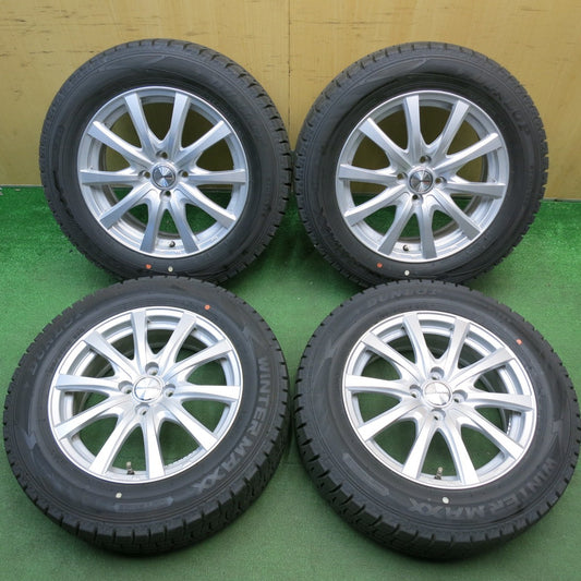 ほぼ未使用！24年！キレイ★スタッドレス 195/65R16 ダンロップ ウインターマックス WM02 ravrion RS01 ラブリオン 16インチ PCD100/4H★6031503HAス