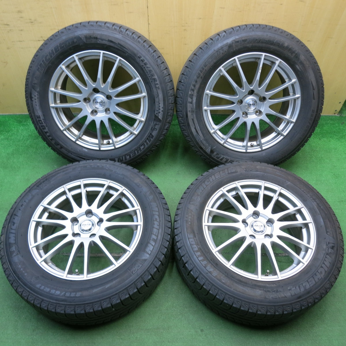 バリ溝！9.5分以上★スタッドレス 225/65R17 ミシュラン LATITUDE X-ICE XI2 ZACK JP-104 MONZA ザック モンツァ 17インチ PCD114.3/5H★5062110HAス