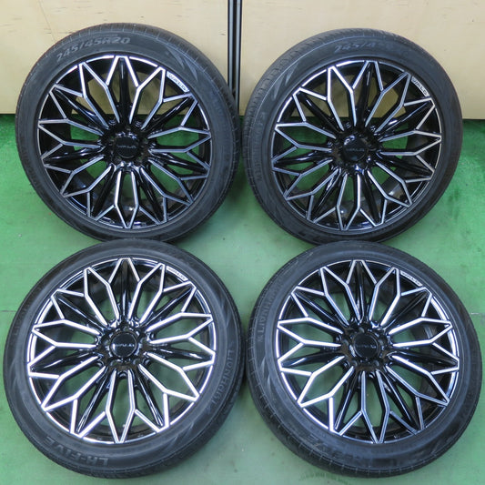 4本価格★WALD KAEDE K11C 245/45R20 ライオンハート LH-FIVE 20インチ ヴァルド カエデ 楓 PCD114.3/5H★5070705イノ