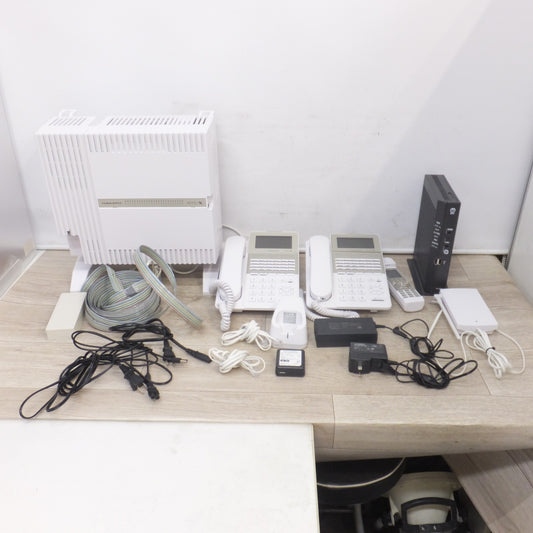 美品★ナカヨ NAKAYO ビジネスフォン IPテレフォニーシステム NYC-X セット　電話装置 親機2台 子機1台 ルーター 接続装置 他★