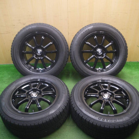 バリ溝！キレイ！9.5分以上★スタッドレス 225/60R17 ヨコハマ アイスガード iG50 プラス ESTROSA エステローザ 17インチ PCD114.3/5H★5022113Hス