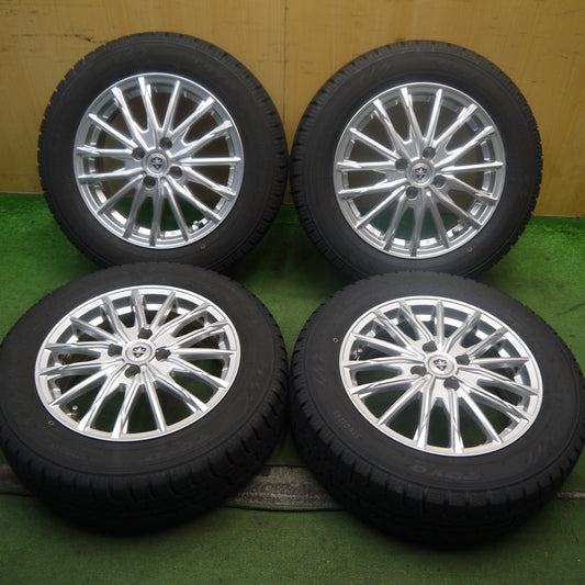 バリ溝！23年！キレイ！9.5分★スタッドレス 185/65R15 トーヨー オブザーブ ガリット GIZ ESTROSA DF-10 エステローザ 15インチ PCD100/4H★5092402Hス