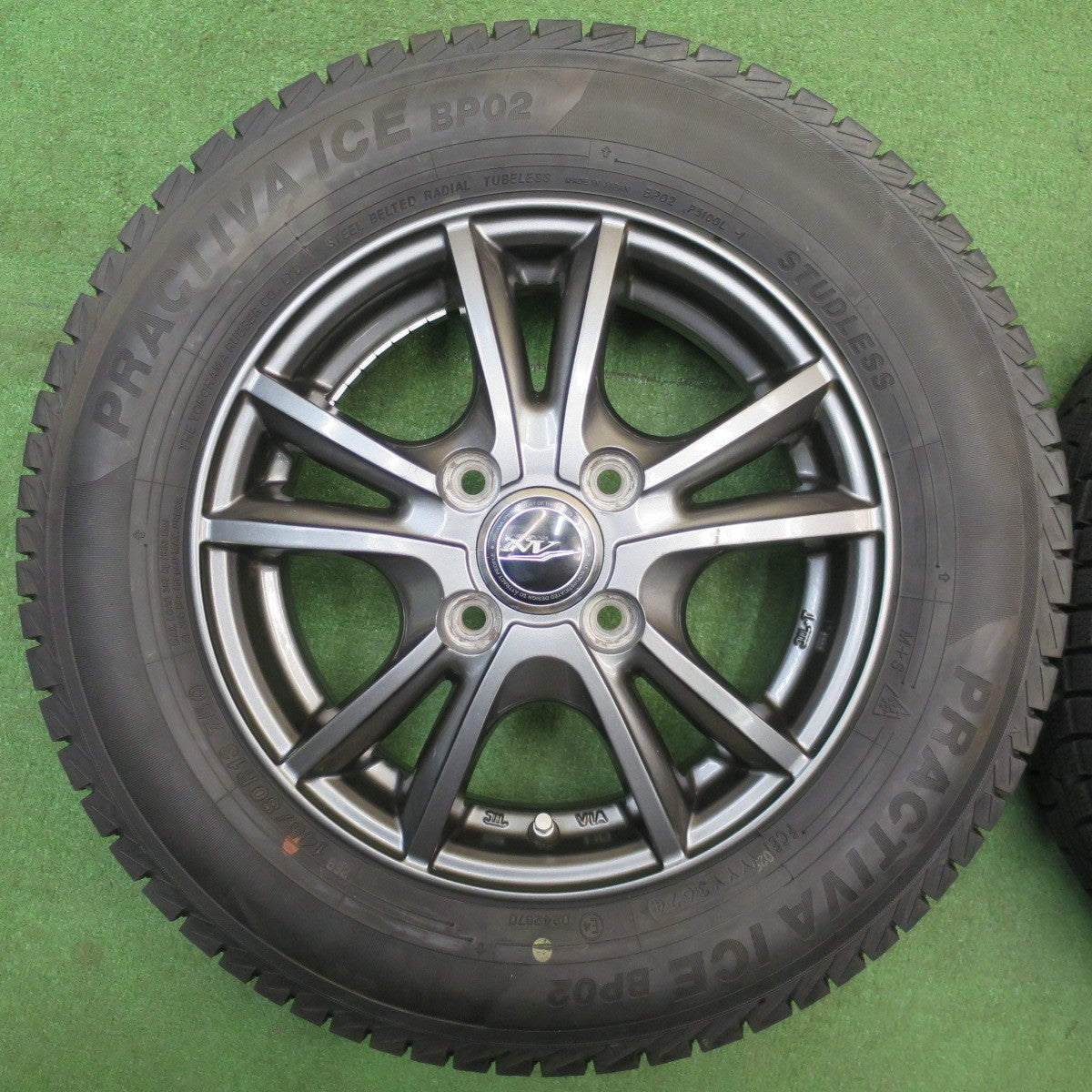 バリ溝！24年！9.5分★スタッドレス 145/80R13 プラクティバ BP02 NIRVANA NV ニルバーナ ニルヴァーナ 13インチ PCD100/4H★6020907NJス