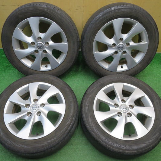 4本価格★日産 C26 セレナ 純正 195/60R16 ヨコハマ ブルーアース RV-02 16インチ PCD114.3/5H★5121810NJノ