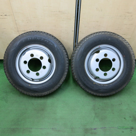 バリ溝！21年！キレイ！9.5分以上！2本★トラック タイヤ 185/80R14 102/100N スタッドレス ダンロップ ウインターマックス SV01 TOPY スチール 14インチ 108-8 PCD184.15/6H★5030702ナス