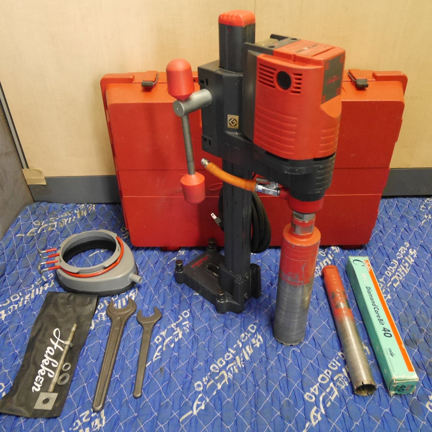 [送料無料] 付属品付き☆Hakken コンセック ダイヤモンド コアドリル SPJ-5A 穴あけ 電動 工具 コード式 コアビット 40mm 50-60hz CONSEC☆