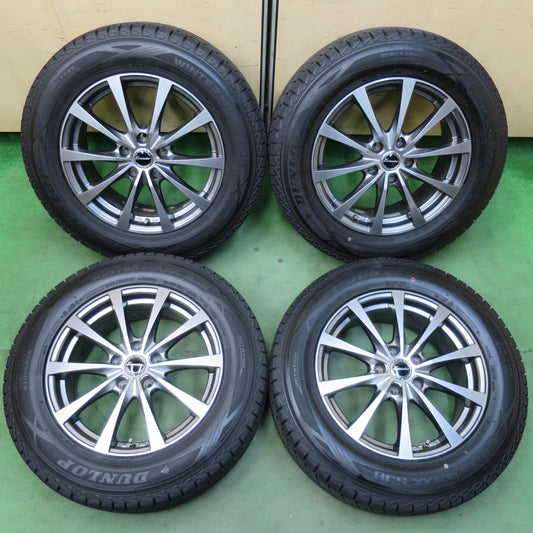 バリ溝！キレイ！9分★スタッドレス 225/65R17 ダンロップ ウインターマックス SJ8 SJ8+ Exceeder エクシーダー 17インチ PCD114.3/5H★5123102イス