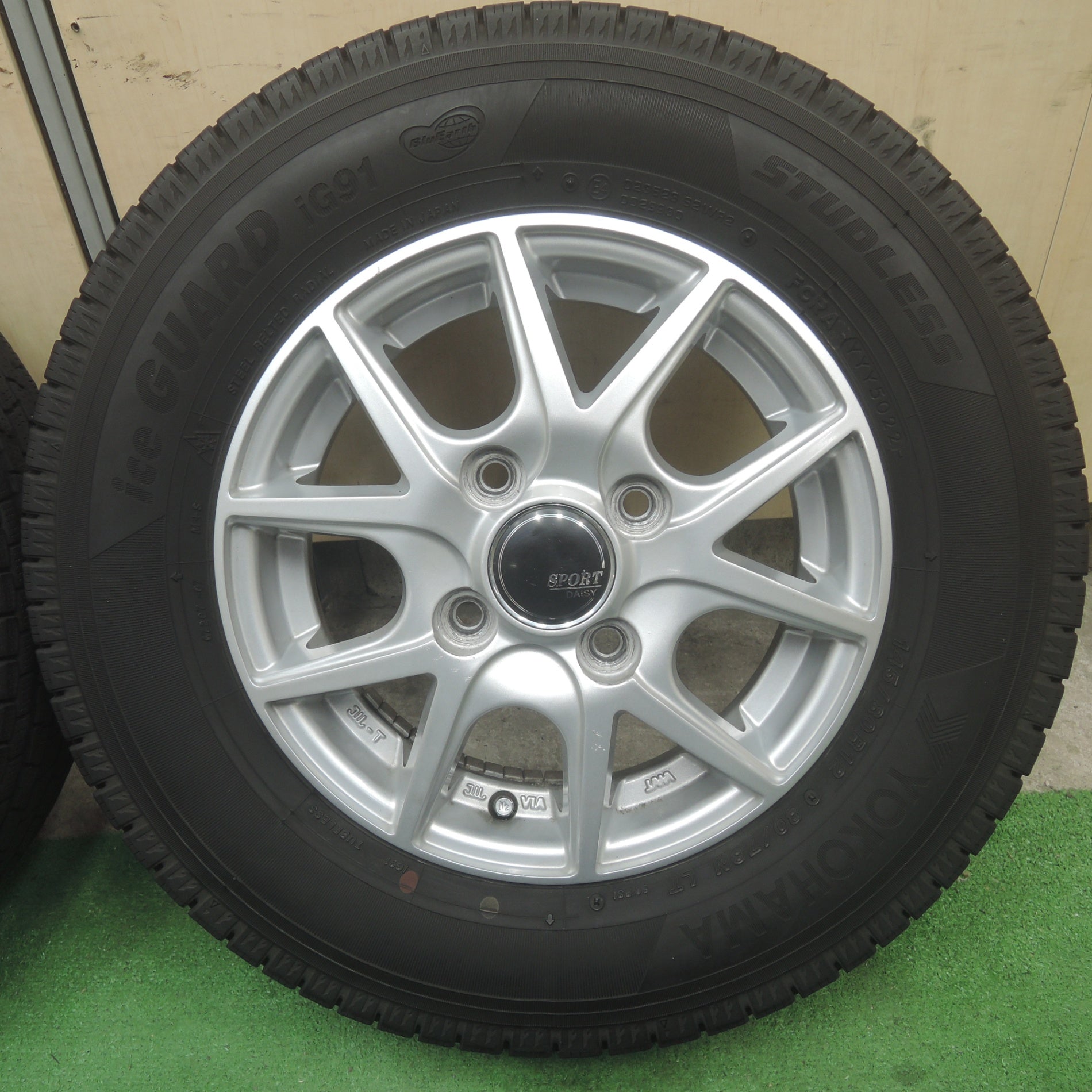 バリ溝！22年！9分☆スタッドレス 145/80R12 80/78N ヨコハマ アイス