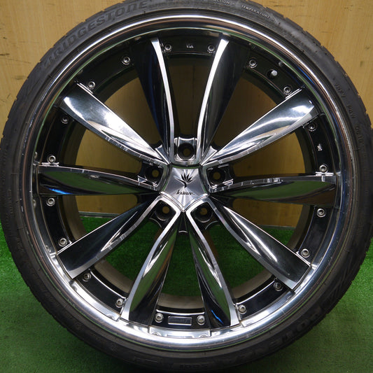 バリ溝！9.5分！1本★Kranze CHRISHNA 245/30R20 ブリヂストン ポテンザ S001 クレンツェ クリシュナ 20インチ PCD114.3/5H★5061008Hノ