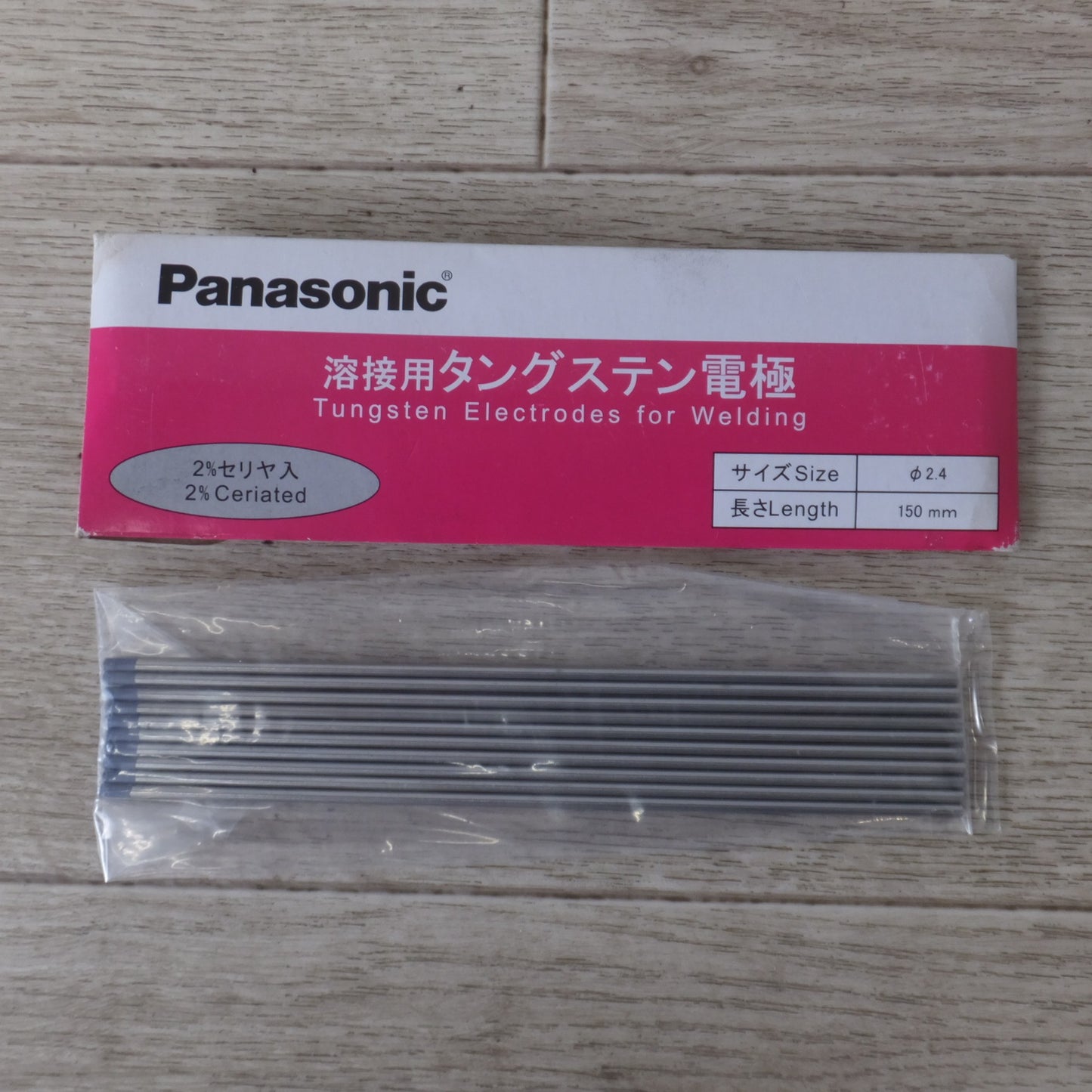 [送料無料] 未使用★パナソニック Panasonic 溶接用タングステン電極 YN24C2S 10入　長さ 150mm φ2.4★