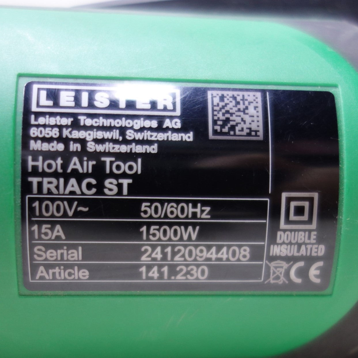 [送料無料] 付属品付き◆LEISTER ライスター ヒート ガン ホット ガン 熱風 溶接機 トリアック ST 141.230 ケース付き 電動 工具 (2)◆