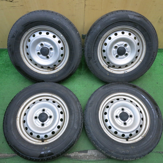 バリ溝！23年！9.5分以上★ダイハツ ミラ アトレー 等 純正 スチール 145/80R13 ブリヂストン NEWNO ニューノ 13インチ PCD100/4H★5061606AKノ