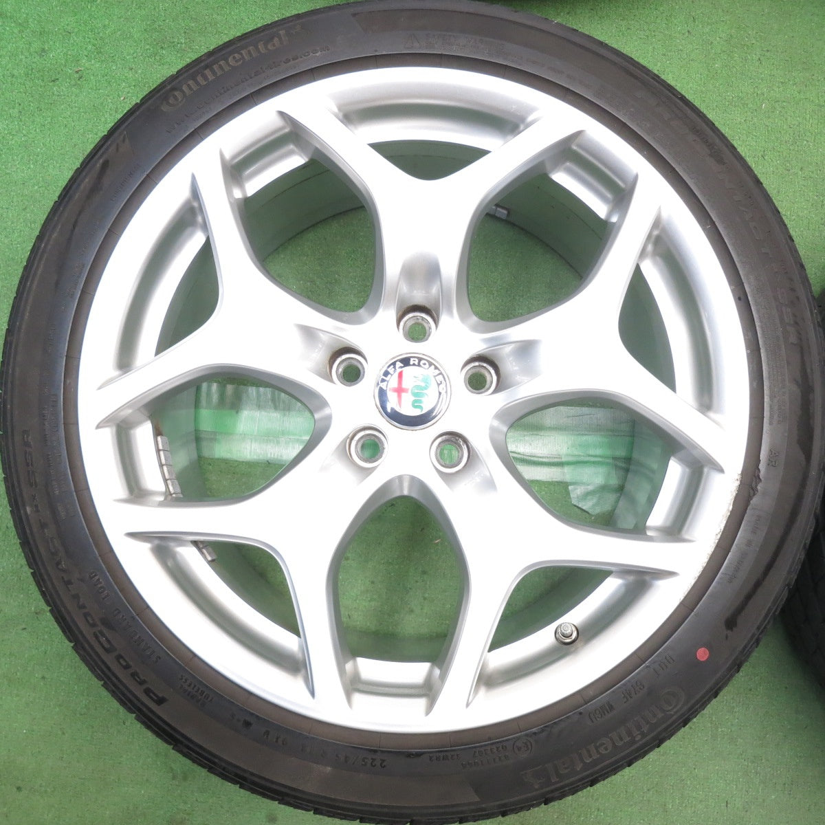 バリ溝！8.5分◎アルファロメオ ジュリア 純正 225/45R18 コンチネンタル プロコンタクト RX SSR 18インチ PCD110/5H◎6092714HAノ