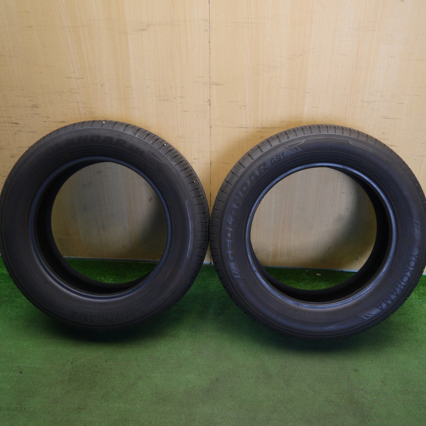 バリ溝！23年！9分！2本★225/60R17 ヨコハマ ジオランダー G91 タイヤ 17インチ クロストレック アウトランダー デリカ D:5 エクストレイル 等★6061704Hノタ
