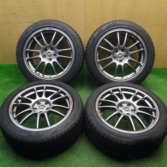 [送料無料] 4本価格★86 BRZ 等 ENKEI GTC01 215/50R17 スタッドレス ブリヂストン ブリザック REVO GZ エンケイ 17インチ PCD100/5H★4122707Hス
