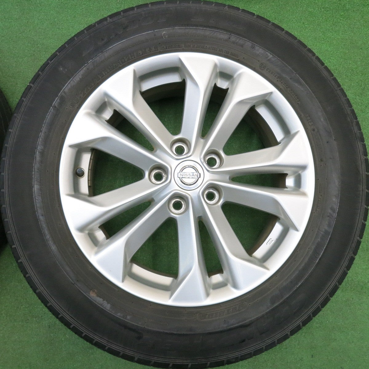 4本価格★日産 T32 エクストレイル 純正 225/65R17 ダンロップ ST30 グラントレック 17インチ PCD114.3/5H★5121814HAノ