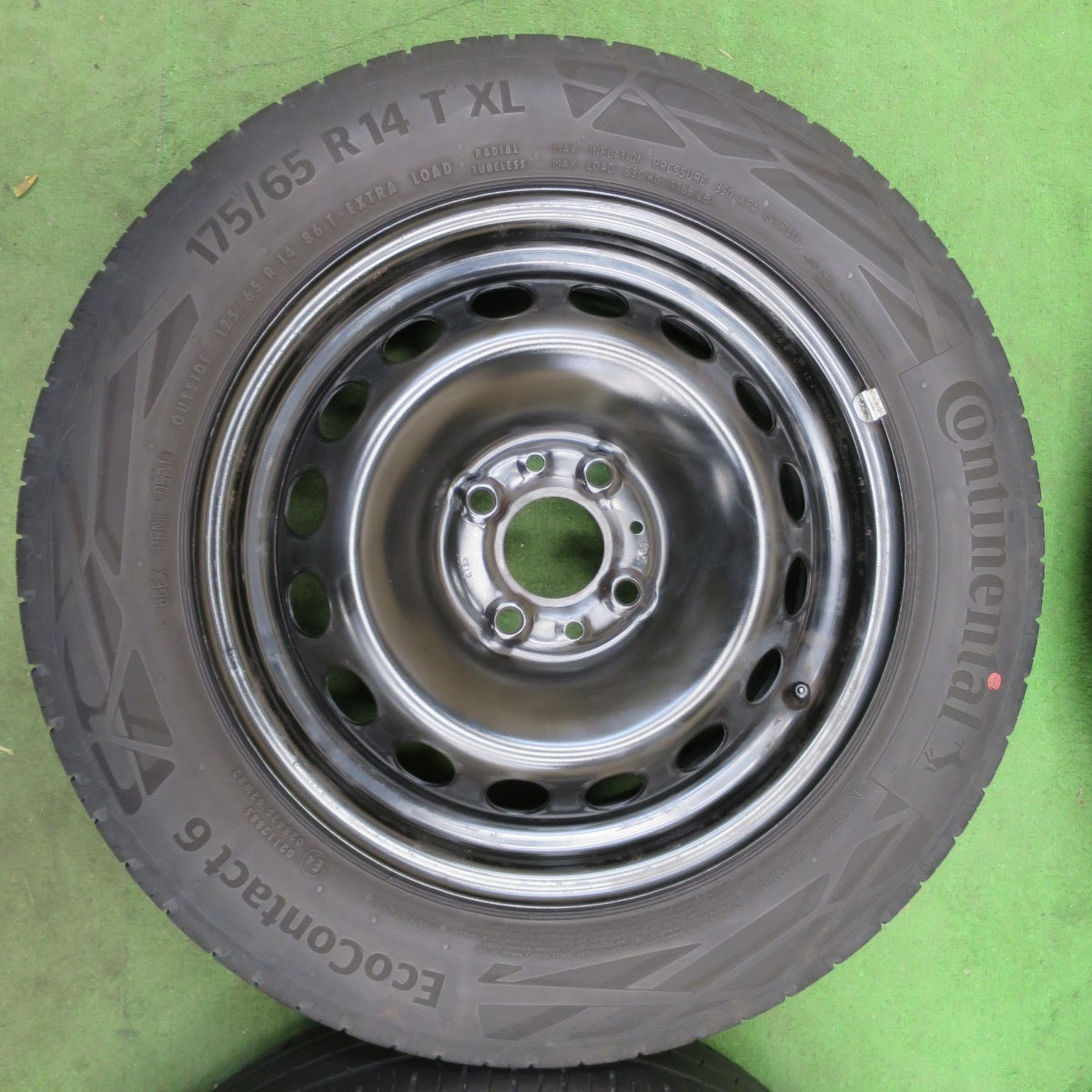 4本価格★フィアット 500 等 175/65R14 コンチネンタル エココンタクト6 スチール 14インチ PCD98/4H★6031402ナノ