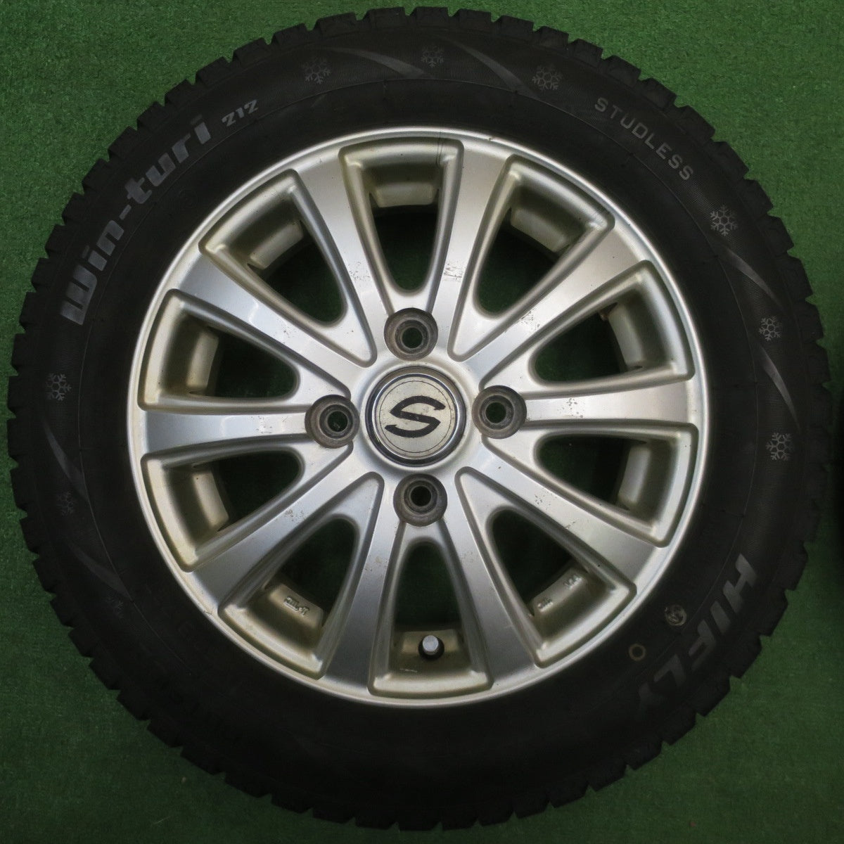4本価格！22年★スタッドレス 155/65R13 ハイフライ Win-turi 212 社外 アルミ 13インチ PCD100/4H★5122401NJス