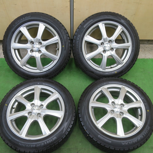 バリ溝！24年！9.5分以上★スタッドレス 175/60R16 ダンロップ ウインターマックス WM02 PRD 社外 アルミ 16インチ PCD100/4H★5112201TTス