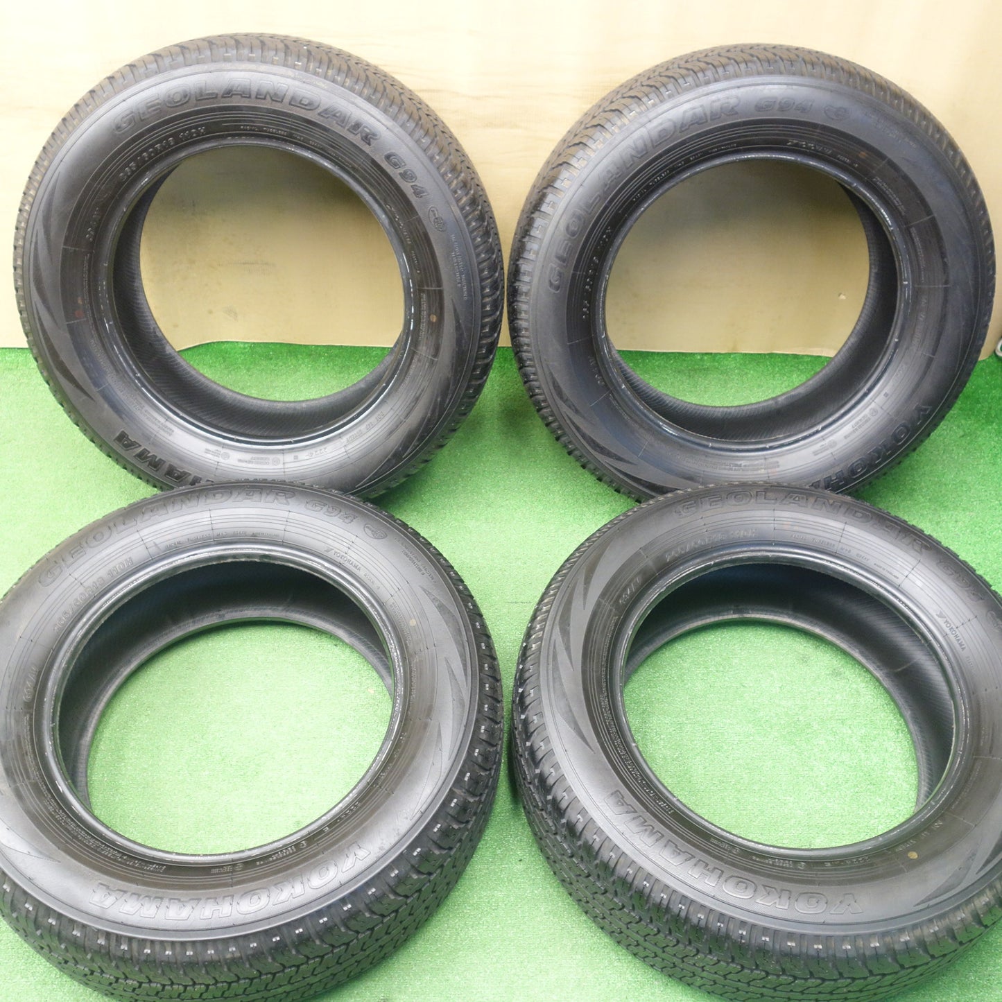新車外し！24年★265/60R18 ヨコハマ ジオランダー G94 G94AV タイヤ 18インチ トライトン ランクル プラド ハイラックス グランドチェロキー 等★6021203KTノタ