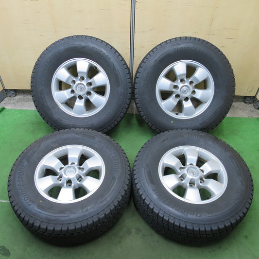 バリ溝！23年！9.5分★トヨタ ハイラックス サーフ 純正 265/70R16 スタッドレス ブリヂストン ブリザック DM-V3 16インチ PCD139.7/6H★6042902ナス