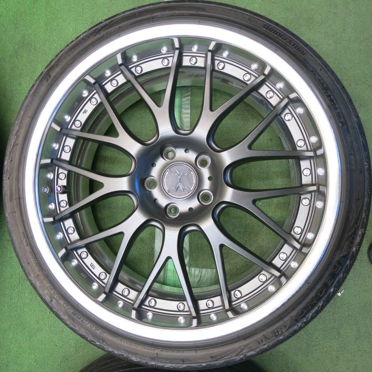 バリ溝！キレイ！9.5分◎MAVERICK 709M 245/35R20 ブリヂストン レグノ GR-X2 マーベリック 20インチ PCD114.3/5H◎6092401HAノ