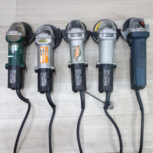 [送料無料] 5点まとめ売り◆Hikoki 電気 ディスク グラインダ G10SP3 G10SH5 G10SH3 BOSCH GWS 750-100 電動 工具 研摩 研磨 機 切断 研削 コード式◆