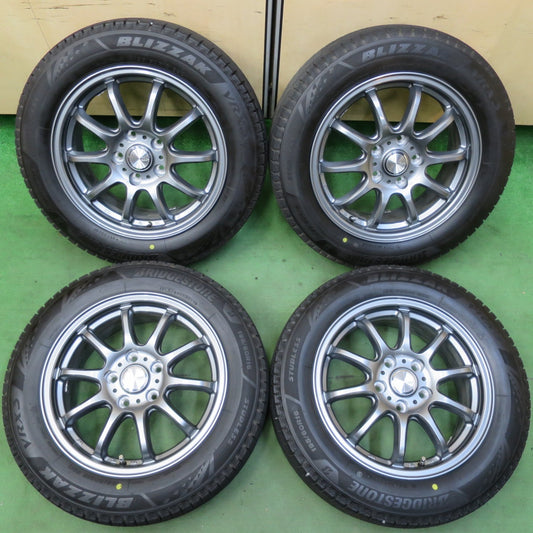 バリ溝！24年！キレイ！ほぼ10分★スタッドレス 195/60R16 ブリヂストン ブリザック VRX3 Claire ZT10 クレール 16インチ PCD114.3/5H★5061801イス