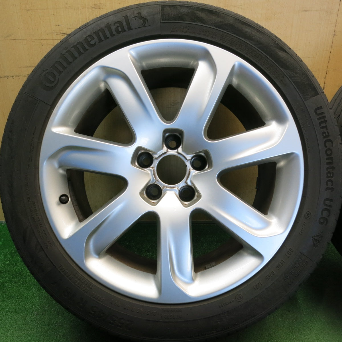 4本価格★アウディ A7 純正 255/45R18 コンチネンタル ウルトラコンタクト UC6 18インチ PCD112/5H★6052407HAノ