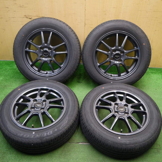 バリ溝 23年 綺麗 ほぼ10分★175/65R15 ダンロップ エナセーブ EC204 ZACK JP-520 MONZA PCD100/4H★5040703Hノ