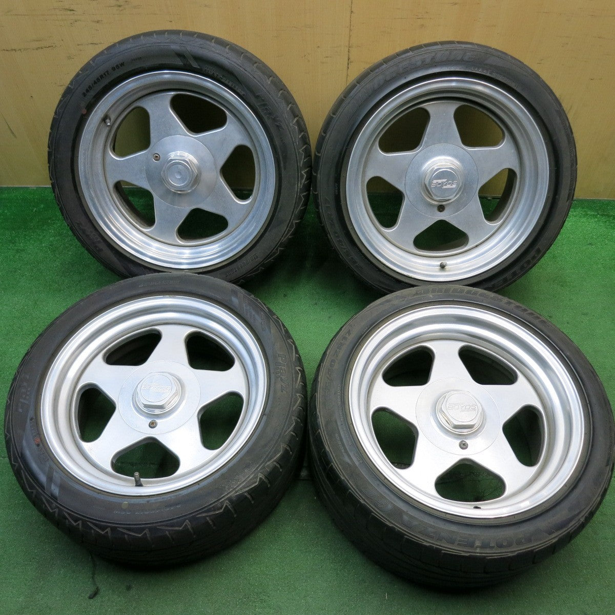 4本価格★BOYDS cast ターボテック 245/45R17 265/40R17 ブリヂストン PZ-1 G3 ボイド キャスト 17インチ PCD114.3 127/5H マルチ★5052505HAノ