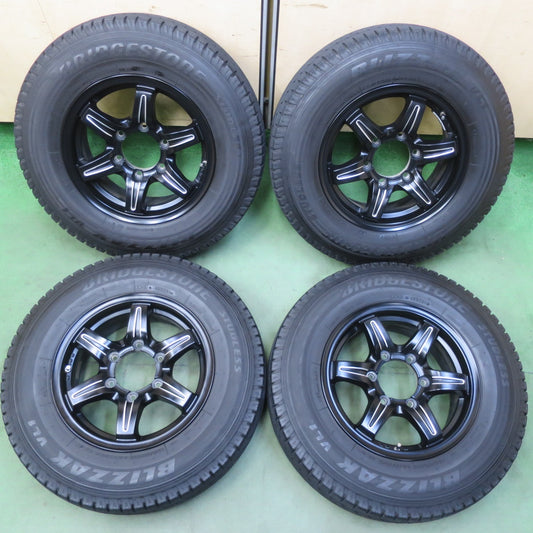 バリ溝！キレイ！9.5分◎スタッドレス 195/80R15 107/105L ブリヂストン ブリザック VL1 TWS Granverd NEO グランヴァード 15インチ PCD139.7/6H◎6062411イス